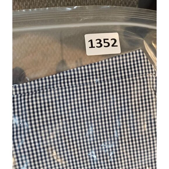 Favori Top Sz S 4 6 EU 38 Balloon Ruffle 3/4 Drop Sleeve Cropped Gingham Blue - Picture 12 of 12